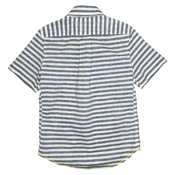 Mini Boden Striped Button Down Shirt - Picture 2 of 6